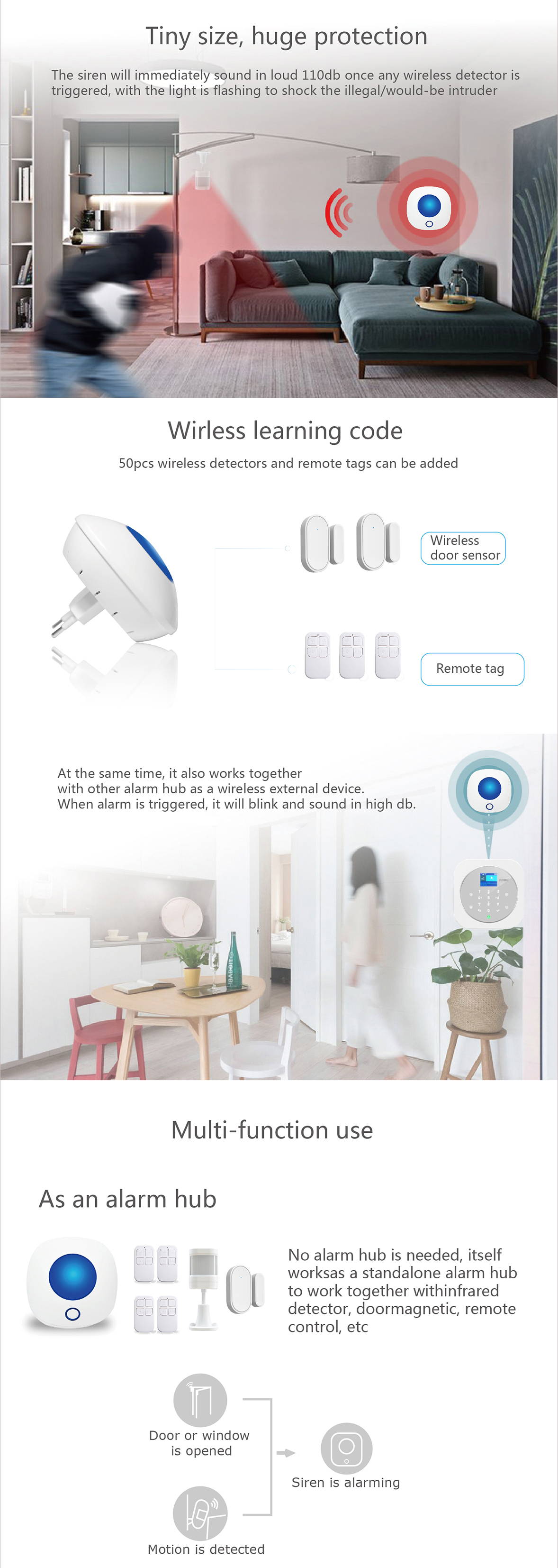 WiFi Wireless Smart Security System(图2) WiFi Wireless Smart Security System(图2)