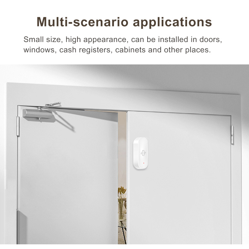 WiFi Smart Vibration is suitable for a wide range of environments like Windows, door, Counter and Drawers