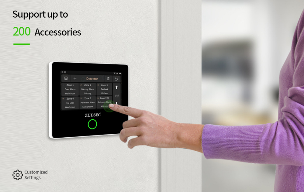 ZudSec 4G WiFi/GSM Home Security System