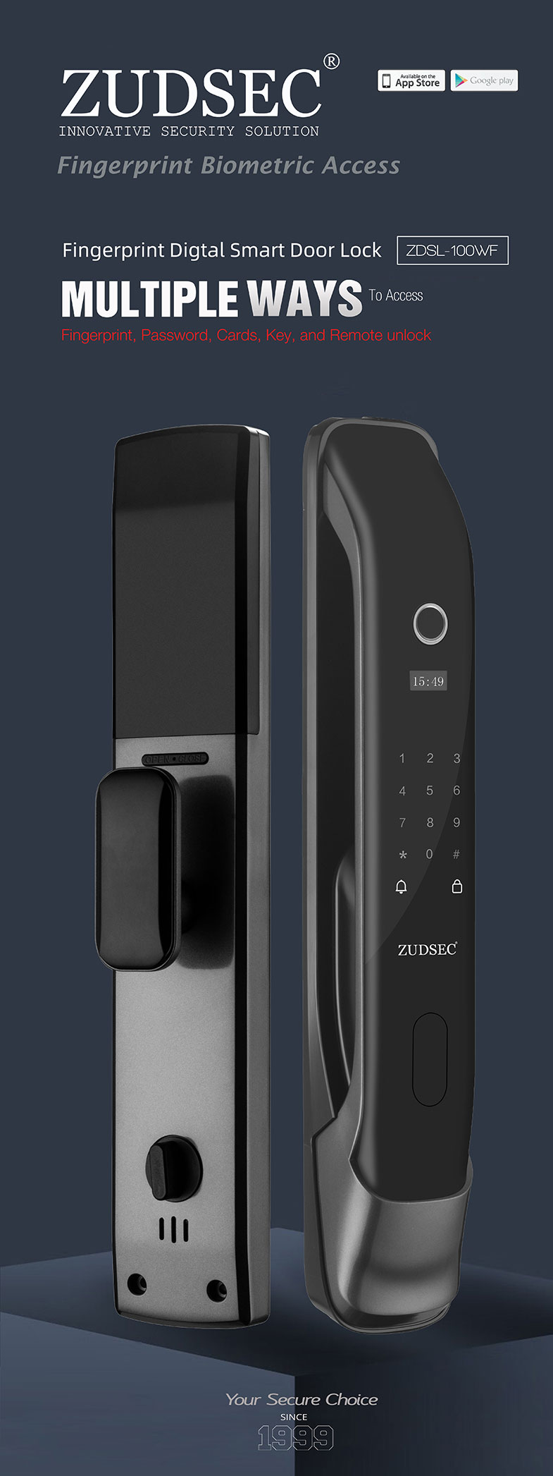 Chinese professional fingerprint smart lock manufacturer