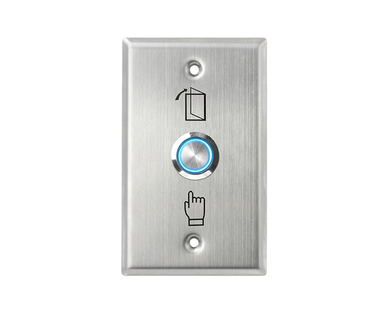 Button with blue LED