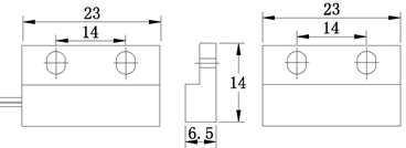 Wired Magnetic Door Sensor -Surface Mount(图1)