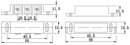 Wired Magnetic Door Sensor -Surface Mount(图1)