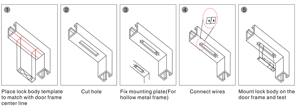 Sturdiness Electric Bolt Lock -5 Wire,Low Temperature,Signal & Time(图1)