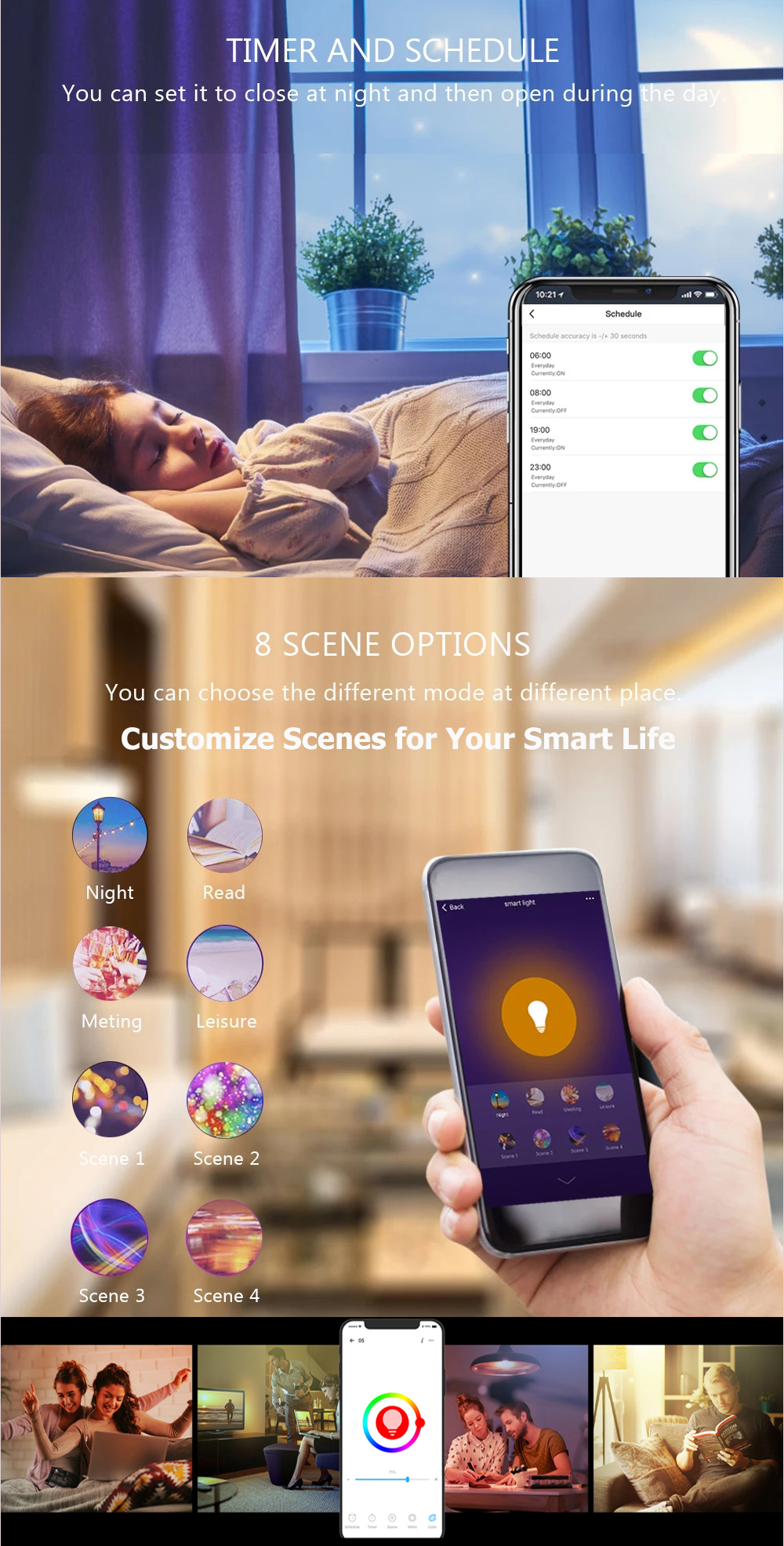 WIFI Smart LED Light Bulb(图2)