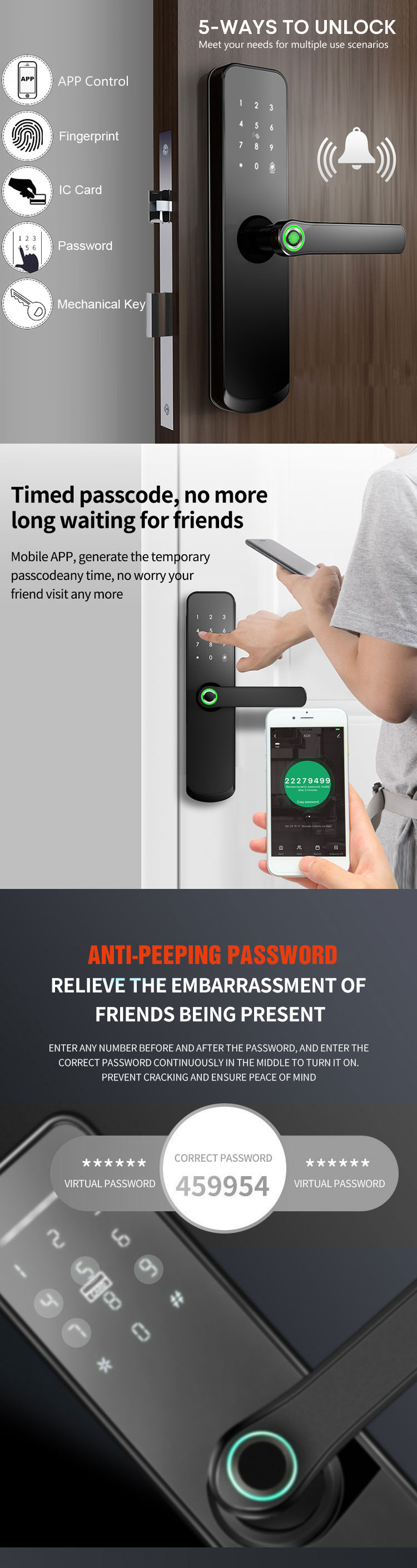 WiFi Fingerprint Door Lock(图2)