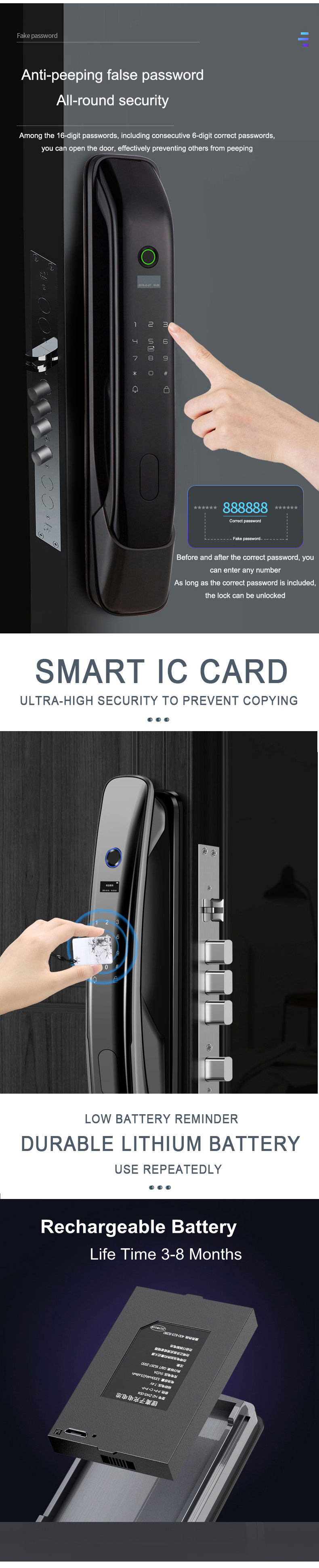 Zigbee Fingerprint Door Lock(图3)