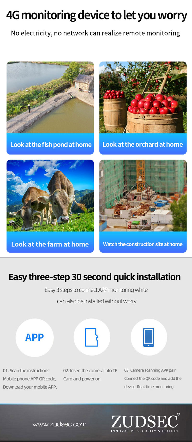 4G/WIFI PTZ Outdoor Solar camera(图4) 4G/WIFI PTZ Outdoor Solar camera(图4)