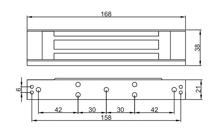 180KG Electromagnetic lock -Single Door(图1)