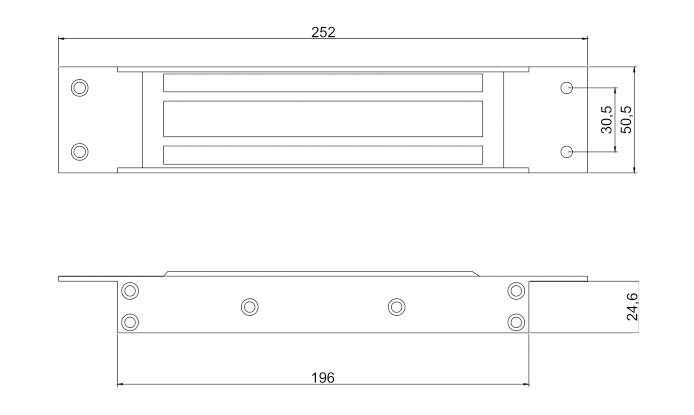 350KG Electromagnetic lock -Single Door(图1)