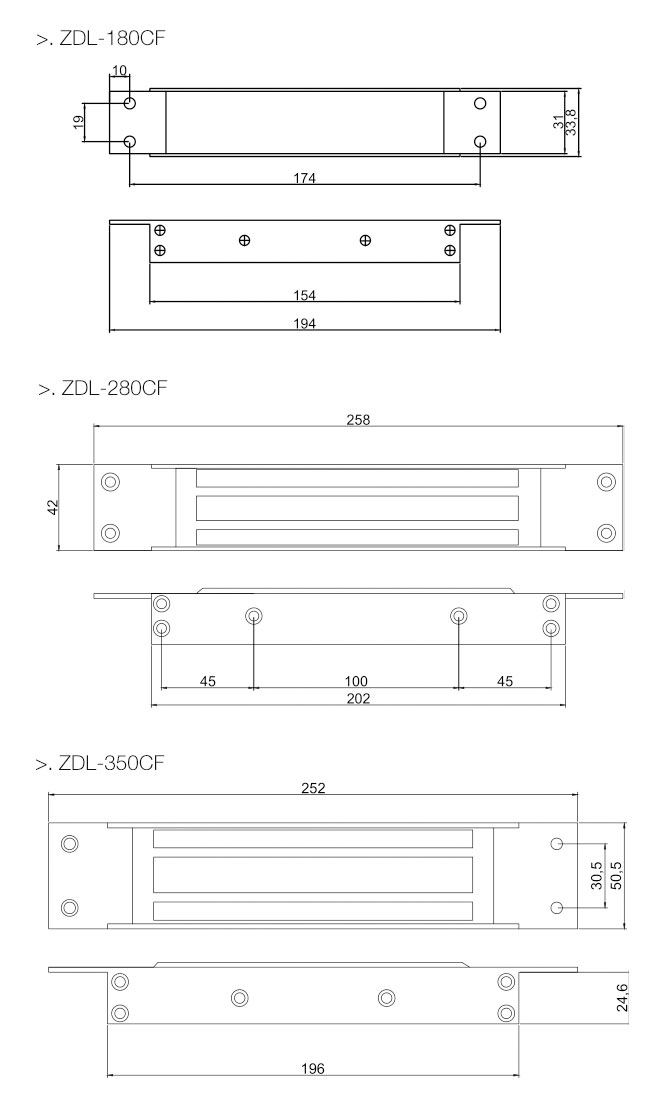 Electromagnetic lock -Concealed Mount(图1)